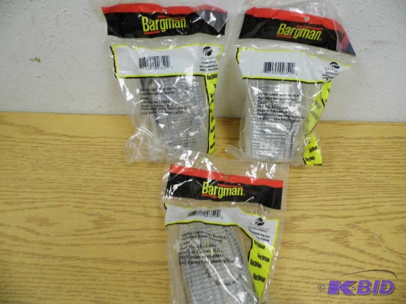 3 Bargman Utility Lights w Switch