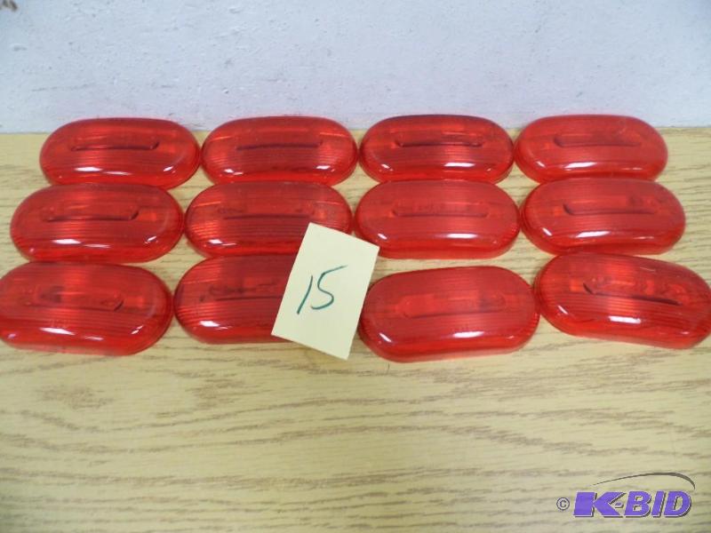 12 Red Lens Covers