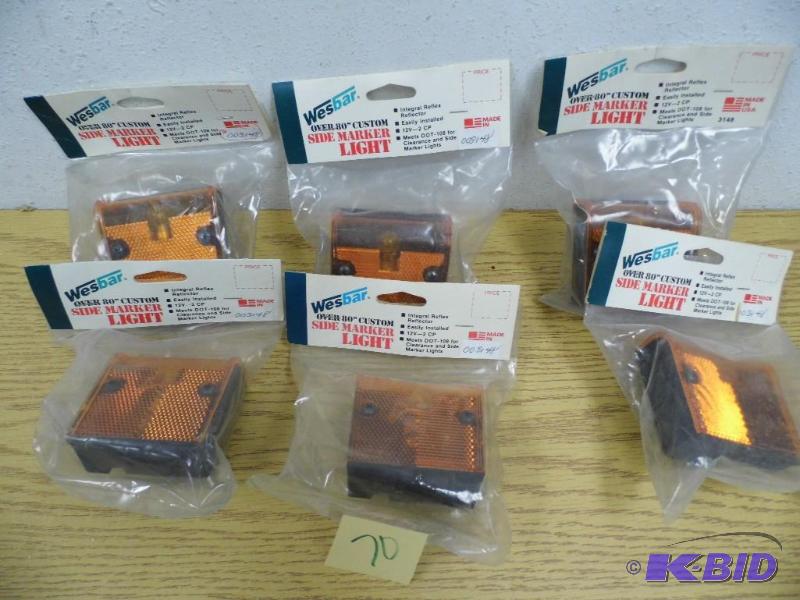 6 Amber Side Marker Lights
