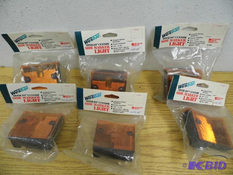 6 Amber Side Marker Lights