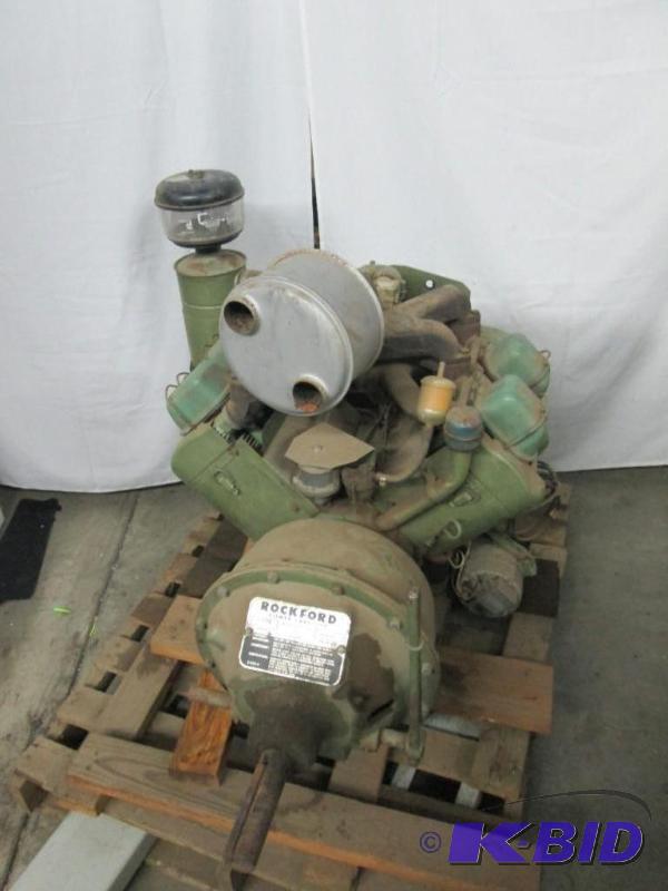 lot 1 image: Restored 4-Cylinder Motor
