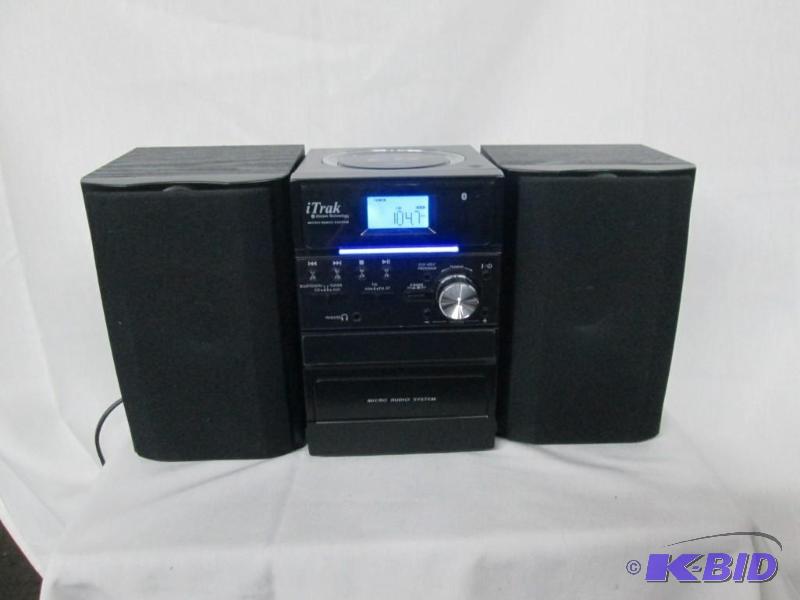 lot 10 image: iTrak 80-Watt Bluetooth CD Sound System