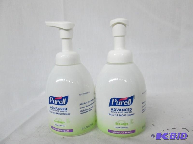 lot 18 image: 2 - Hand Foam Sanitizer Bottles