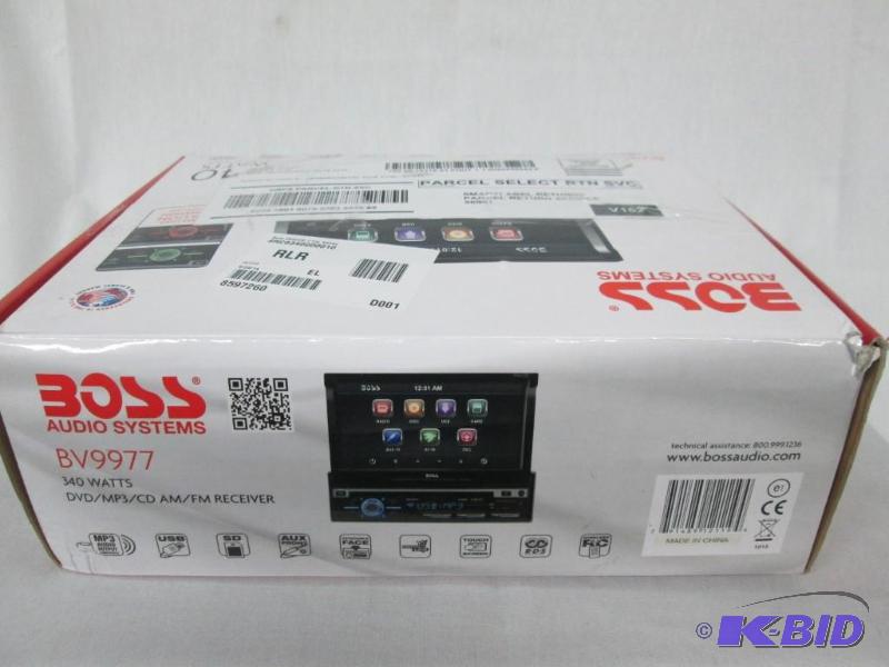 lot 9 image: Boss DVD Multimedia Car Stereo w 7 Touch Screen