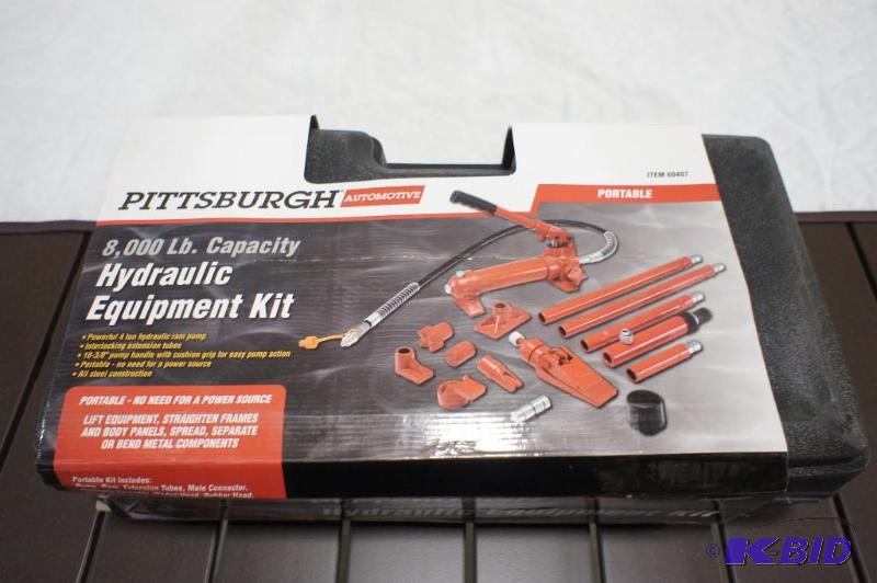 lot 1 image: Pittsburgh Tools 8000lb Hydraulic Equipment K...