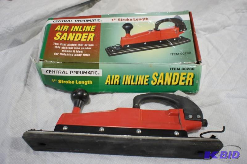 lot 15 image: Central Pneumatic Air Inline Sander - Please ...