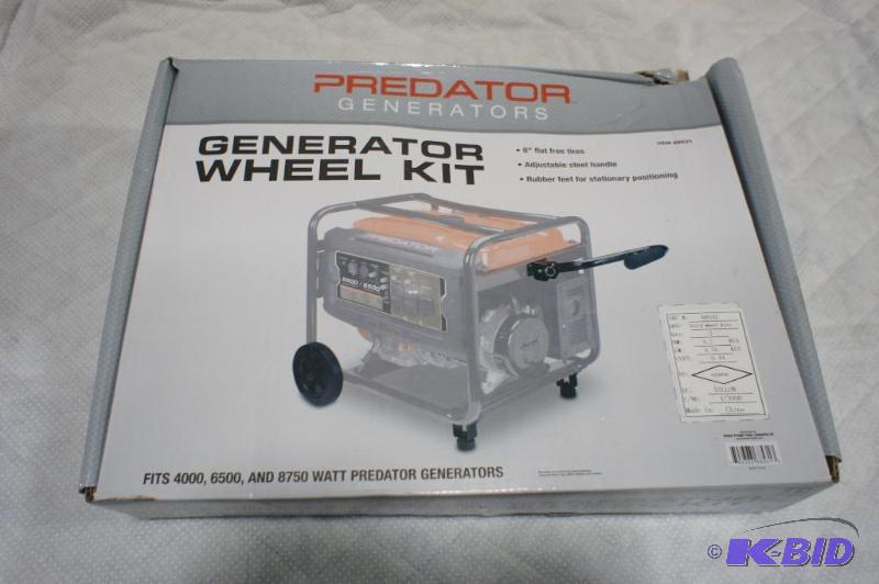 lot 18 image: Predator Generator Wheel Kit - #68531- Please...