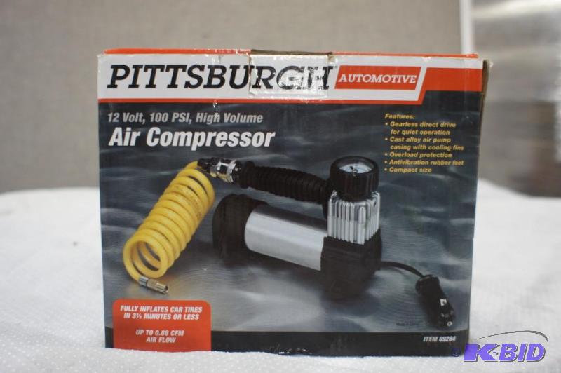 lot 24 image: Pittsburgh Tools 12 Volt - 100psi - Air Compr...