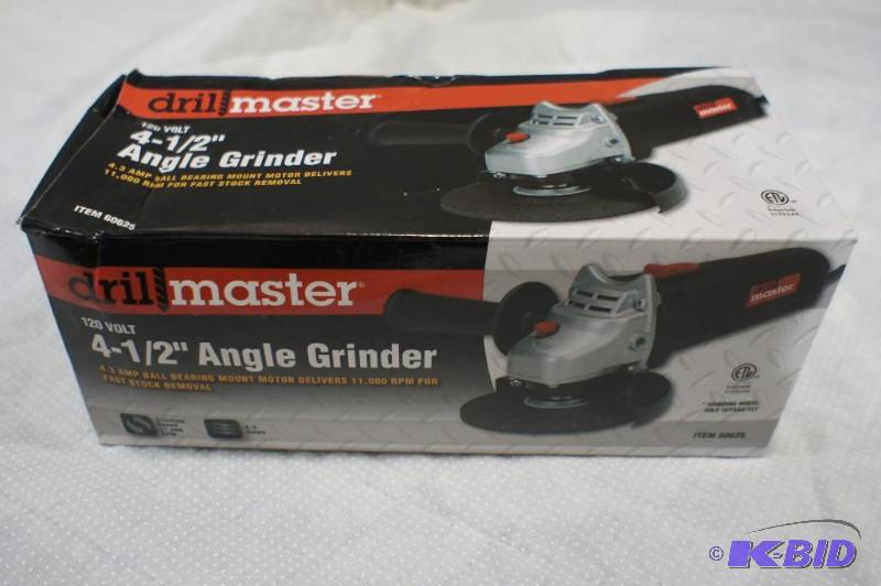 lot 25 image: Drill Master 120 Volt - 4. 5" Angle Grin...