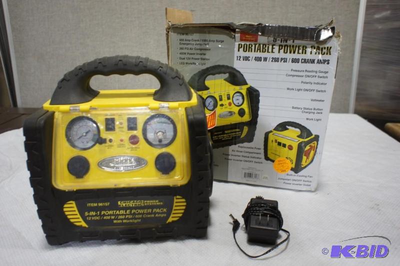 lot 39 image: 5-in-1 Portable Power Pack - #96157 - Please ...
