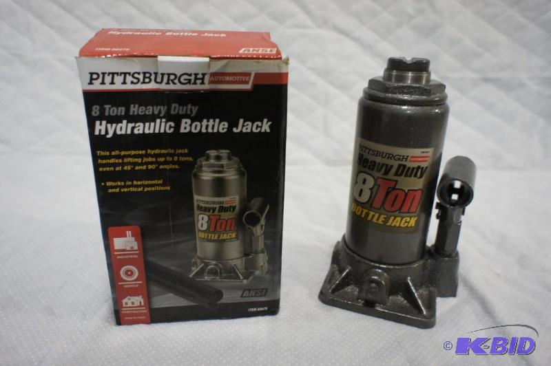 lot 4 image: Pittsburgh 8 Ton Heavy Duty Hydraulic Bottle ...