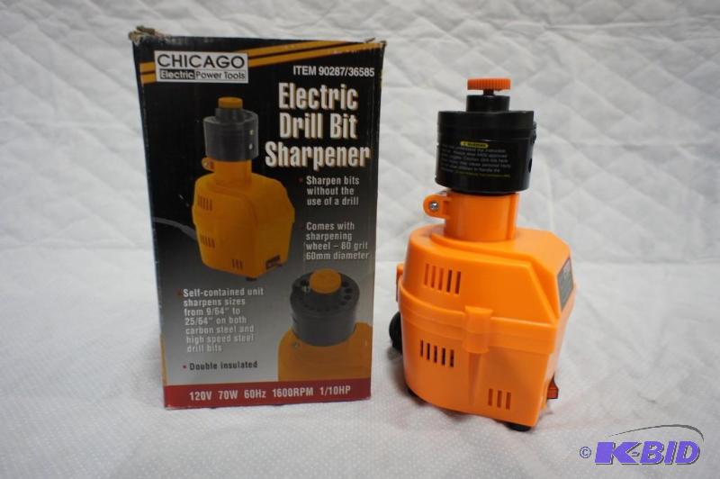 lot 5 image: Chicago Tools Electric Drill Bit Sharpener - ...