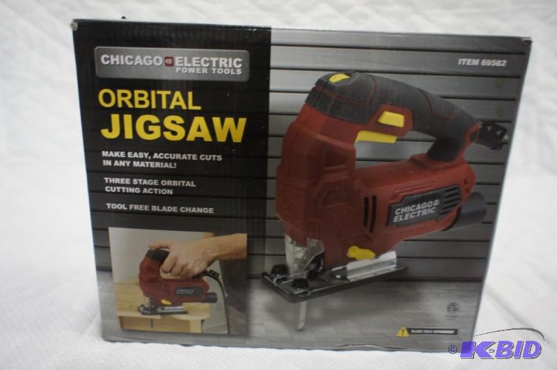 lot 6 image: Chicago Power Tools Oribital Jig Saw - #69582...