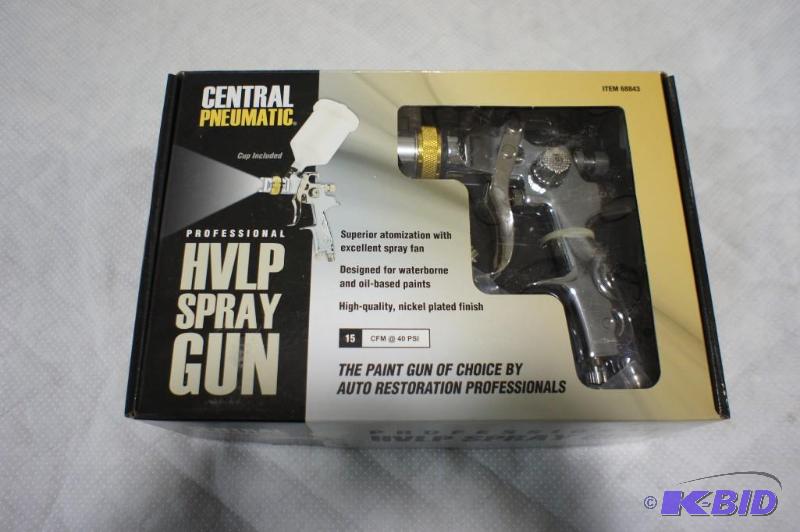 lot 8 image: Central Pneumatic Pro Hvlp Spray Gun - #68843...