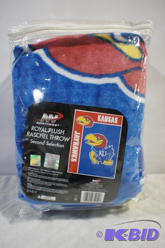 New Kansas JayHawks Plush Throw Blanket - MSR...