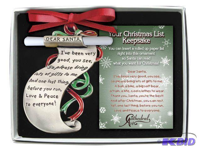 lot 11 image: Christmas List Keepsake -&nbspSanta scroll o...
