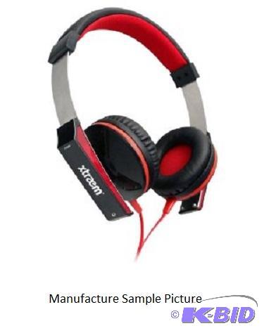 lot 140 image: Xtraem&nbspHeadset - Model H2000 - Red and B...