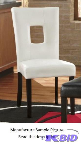 lot 154 image: Window Back Parsons Chair - White - The class...