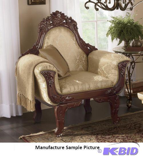 lot 181 image: Decorative Carved Chair - With ornately carve...