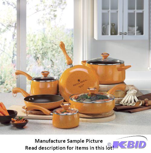 lot 182 image: Paula Deen&nbspSpeckled Cookware Set - Thirt...