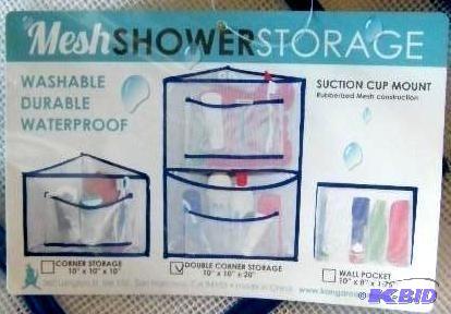 lot 196 image: Mesh Shower Double Storage - Large - 10 x 10 ...