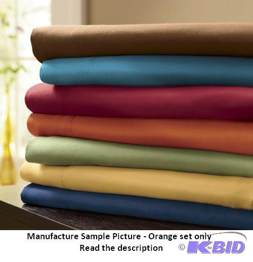 lot 220 image: Sheet Set - Full - Orange -&nbspOur Traditio...