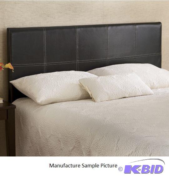 lot 230 image: Faux Leather Headboard - Full Size -&nbspEmb...