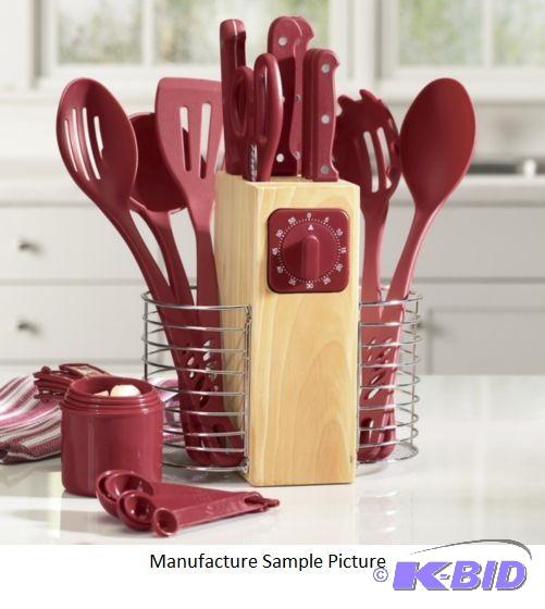 lot 243 image: Black Twenty Five Piece Cutlery Set (not Red ...