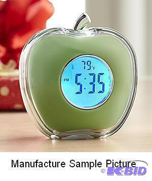 lot 262 image: Talking Apple Clock by Thumbs Up - Time and T...