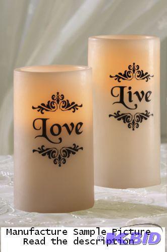 lot 265 image: Live, Love LED Candle Set - Remote control op...