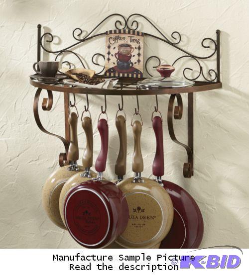 lot 266 image: Coffee Cup Pot Rack - Keep pots and pans at t...