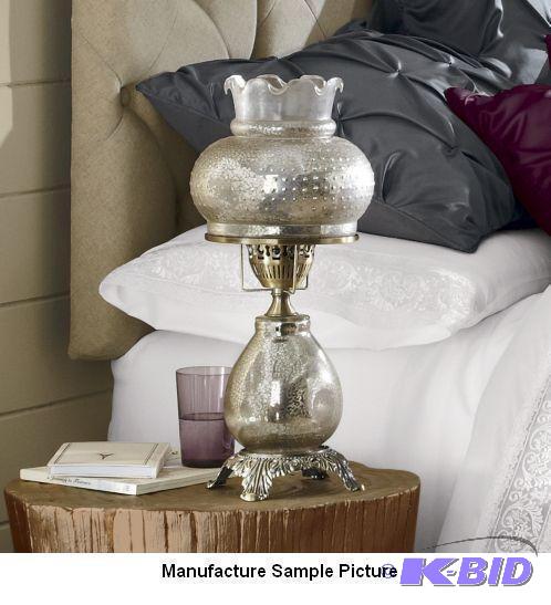 lot 270 image: Lorena Vintage Mercury Lamp with Shade - Patt...