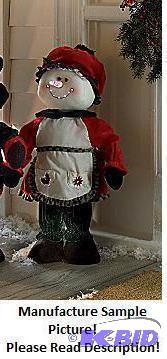 lot 30 image: Fiber Optic Animated Snow Lady - She will mel...