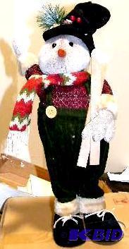 lot 308 image: Christmas Bird with Skis - 7" w x 6"...