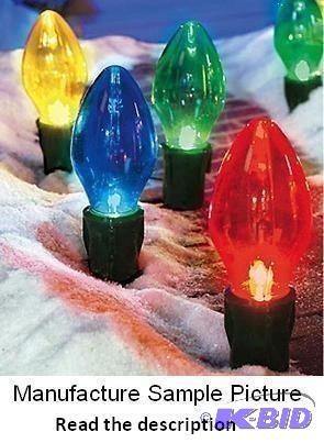 lot 31 image: Eight Giant Outdoor Christmas Light Bulb Path...
