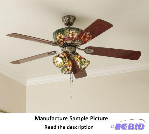 lot 79 image: Magnolia Ceiling Fan - Three-speed fan has bl...