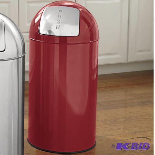lot 81 image: Bullet Style Trash Bin -&nbspDomed cover is ...