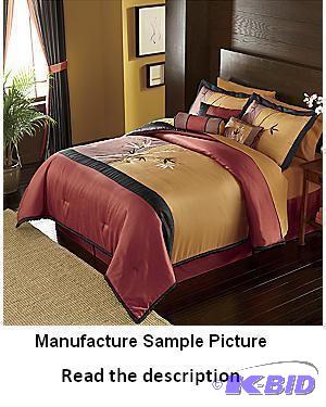 lot 92 image: Tokyo Nights Comforter Set - Queen - Embroide...