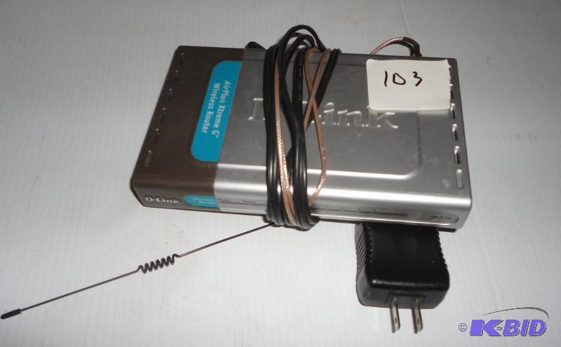 lot 103 image: D link Air Extreme wireless router...