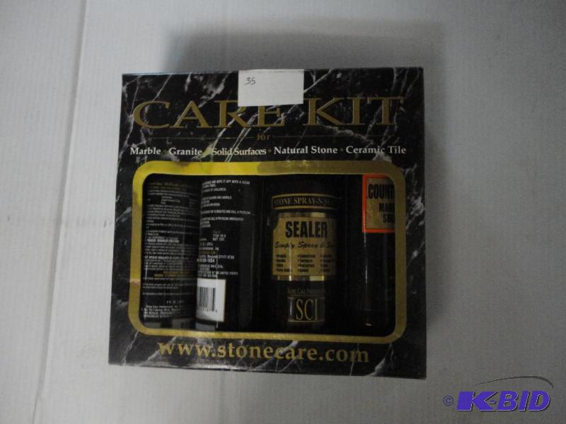 lot 235 image: Lot of granite, marble, and stone care kit...