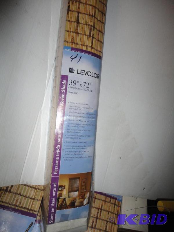 lot 241 image: Levolor 39 x 72 Bamboo blind...