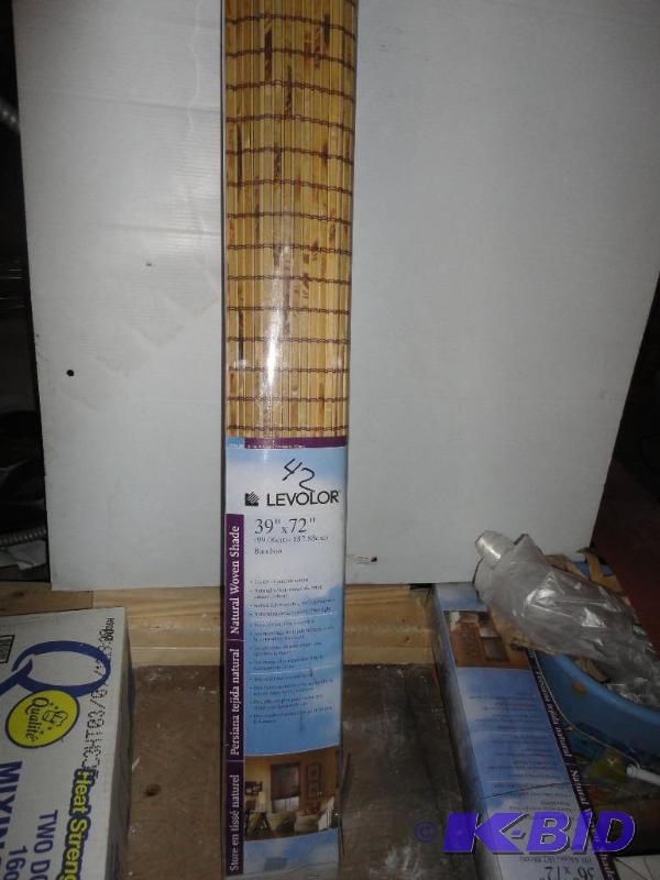 lot 242 image: Levolor 39 x 72 Bamboo blind...