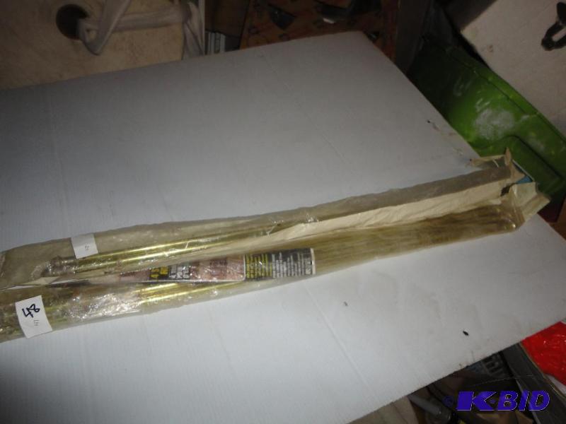 lot 245 image: Brass curtain rods...
