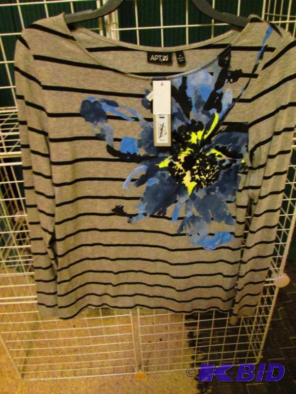 lot 123 image: Apt 9 Ladies top, size S MSRP $40.00...