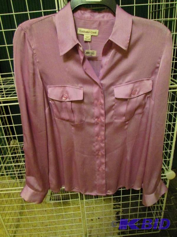 lot 128 image: Coldwater Creek ladies top, size PS MSRP $55....