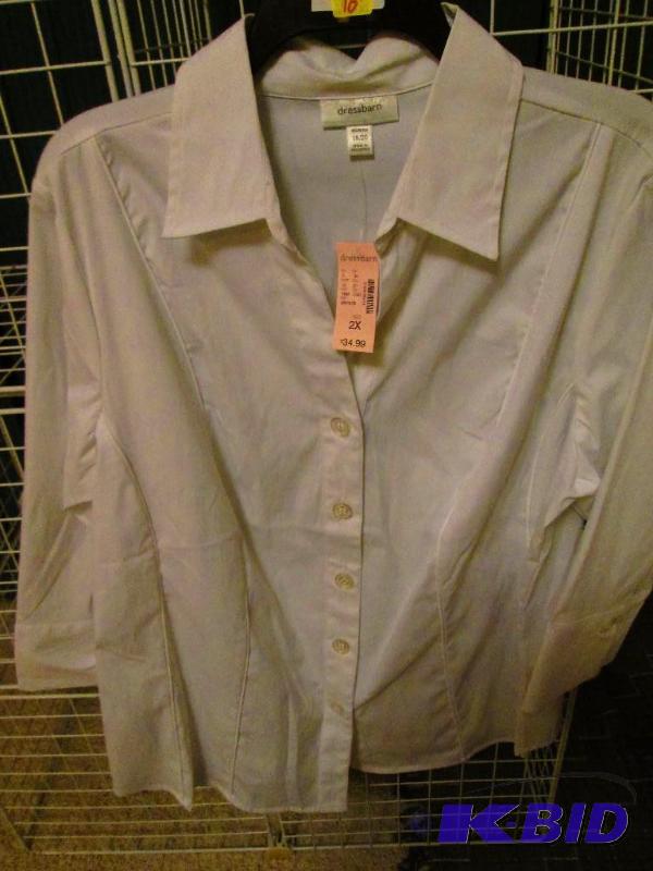 lot 143 image: Dressbarn woman shirt, size 2X MSRP $34.99...