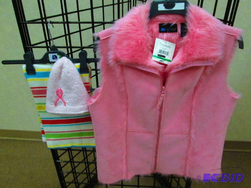 lot 17 image: Pink Relativity vest Size L...MSRP $46.00. Al...