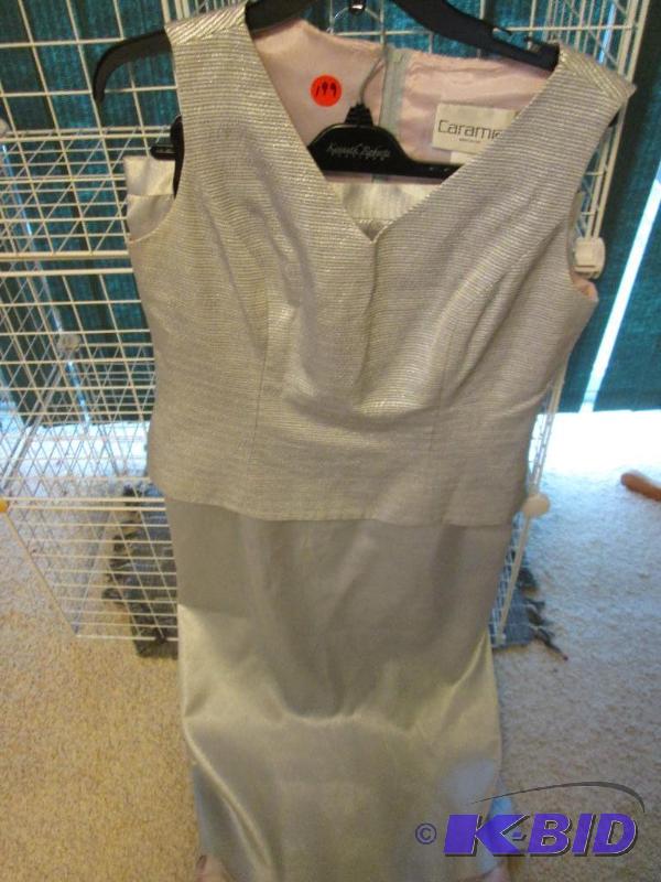 lot 199 image: 2 piece Caramia dress with blouse, size 14...