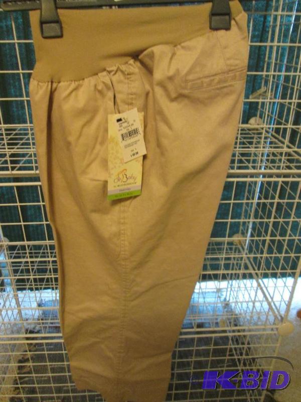 lot 237 image: OhBaby maternity capris size L, MSRP $48.00...