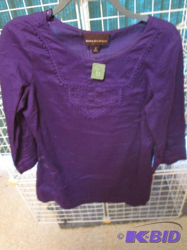 lot 249 image: Ladies shirt by Dana Buchman, size S...